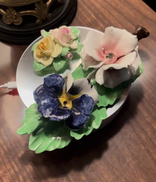 Vintage Capodimonte and Royal Couldon Fine Porcelain Flowers