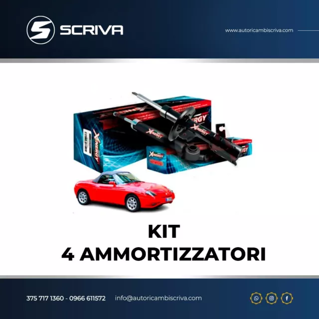 KIT 4 Amortisseurs Complet Avant Arrière Fiat Barchetta