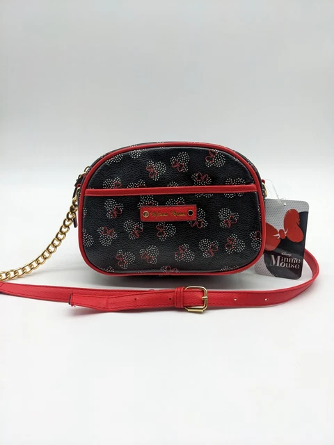 DISNEY MINNIE MOUSE PVC small crossbody bag - BLACK/ RED