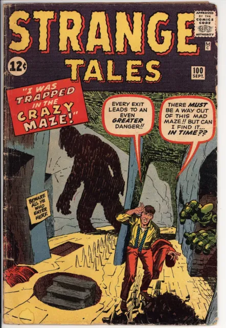 Strange Tales #100 GD/VG Marvel (1962) - Jack Kirby, Steve Ditko Art/Story