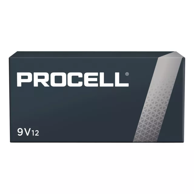 Duracell Procell Alkaline Batteries 9V 12/Box PC1604BKD