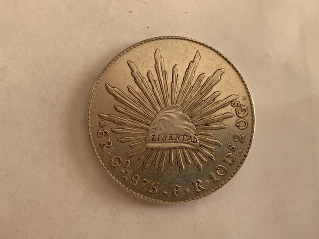 1875 GO FR MEXICO 8 Reales