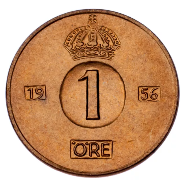 1956 Suède Ore Pièce de Monnaie Lot (25 Pièces) Tout En Unc-Bu État! Km #820 3