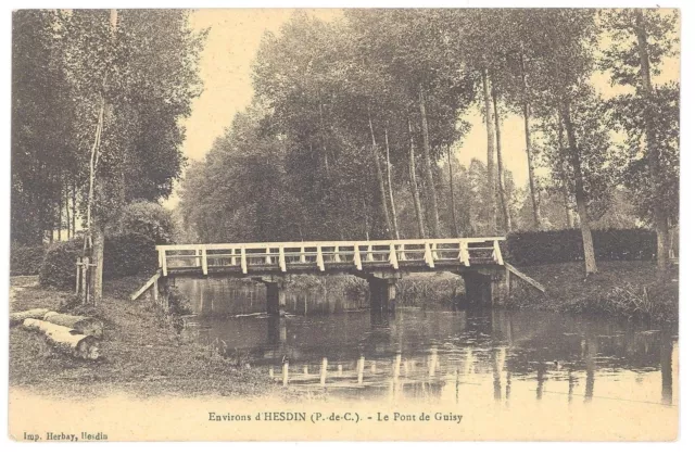 CPA 62 - Environs d'Hesdin (Pas de Calais) - Le Pont de Guisy