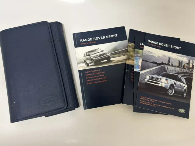 Range Rover Sport Owners Handbook Manual and Wallet 05-09