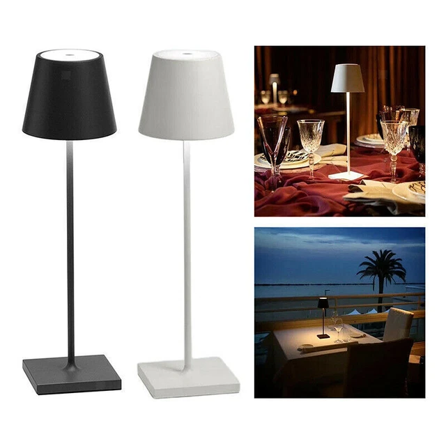 Modern LED Table Lamp Touch Dimmable Cordless USB Rechargeable Bar Night Light