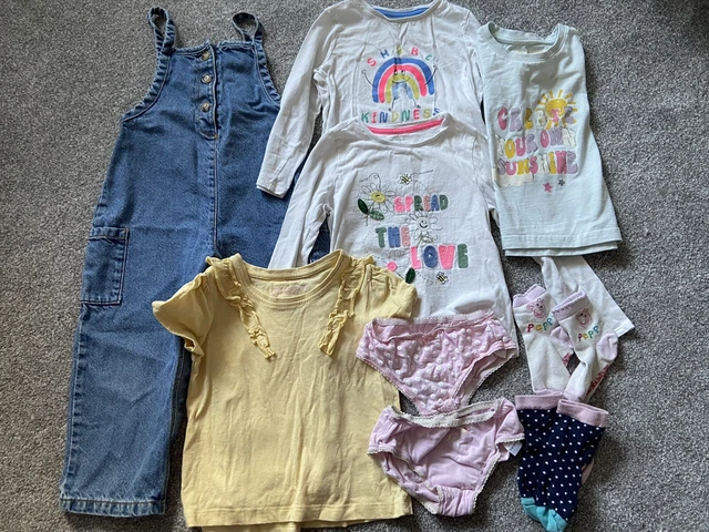 Girls clothes bundle dungerees age 2-3