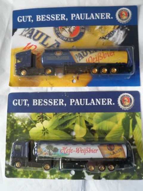 Werbetrucks 2 x Paulaner Brauerei, Tank-SZ, neu, OVP