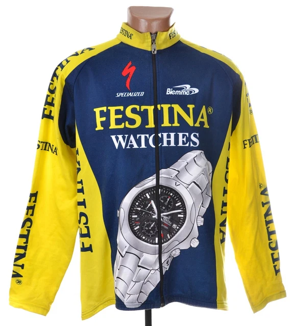 Maillot Cycliste Vintage Festina 2000-2001 - Taille XXL, Sibille
