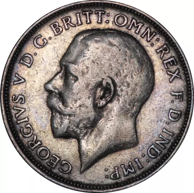 1914 King George V British Silver Florin Coin - EF - SPINK 4012 2