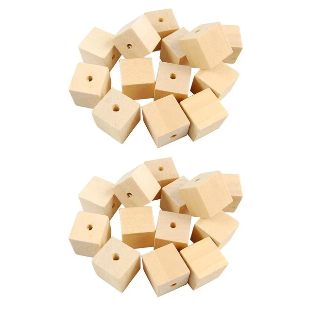 Lot De 100 Perles En Bois 8 Mm – Pour Création De Bijoux, Colliers – Peintes En Couleurs – Neuf