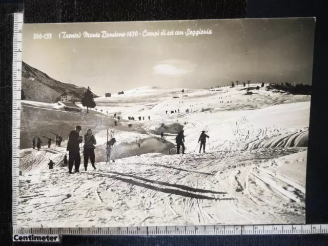 476 Monte Bondone - Vaneze - Trento - Campi Di Sci Con Seggiovia 1954