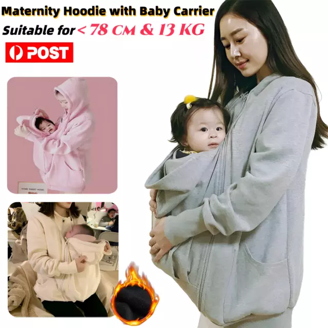 Maternity Hoodies with Baby Carrier Pregnancy Woman Coat Mommy Outerwear Jacket