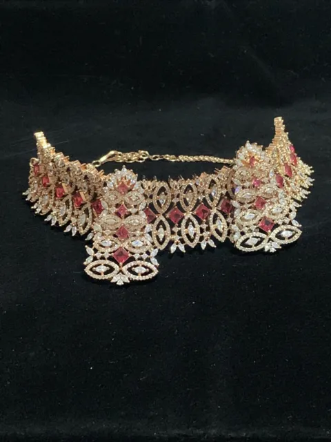 Asian Bridal Party Wear Necklace Jewellery Set Bollywood Indian Wedding