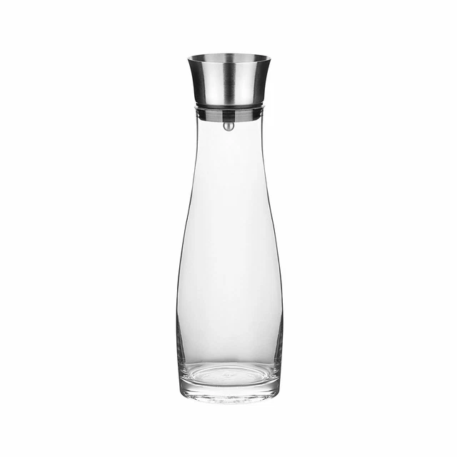 CHG Carafe en Verre Edelstahl-Ausgießer 1,2 Litre Carafe à Eau Bouteille