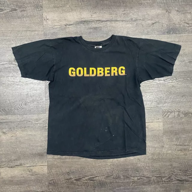 Vintage WCW Goldberg Wrestling Double Sided Graphic T Shirt Sz L