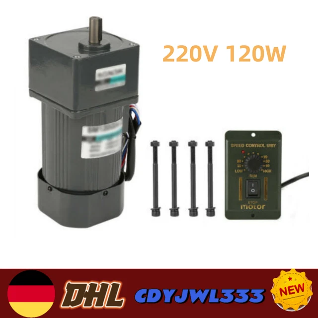 MOTORE CAMBIO 90 W Motore Cambio Cambio CA Con Regolatore AC 220V 0-27 - Foto 8