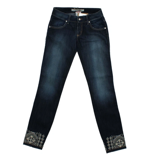 Met In Jeans Women's Jeans W 28 in Blue 100% Cotton