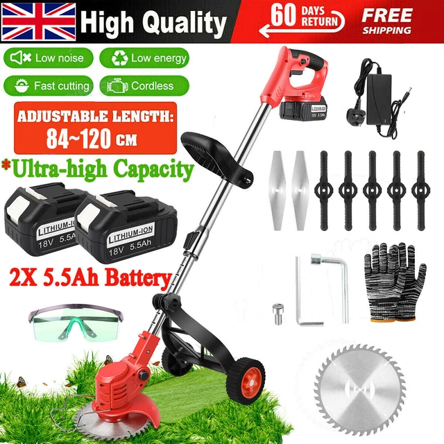 Cordless Strimmer Grass Trimmer Tree Cutter Garden Edger