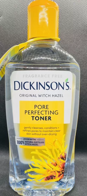 Dickinson's Original Witch Hazel Pore Perfecting Toner 16 oz (Pack of 2 bottles)