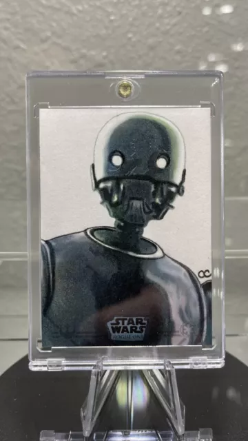 Topps Star Wars Sketch Card - K2SO By Carlos Cabaleiro
