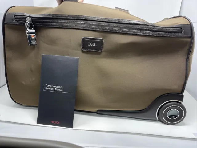 ONE OF A KIND Medium Brown Tumi Arrive 24” Rolling Duffel Bag Suitcase 2 Wheel