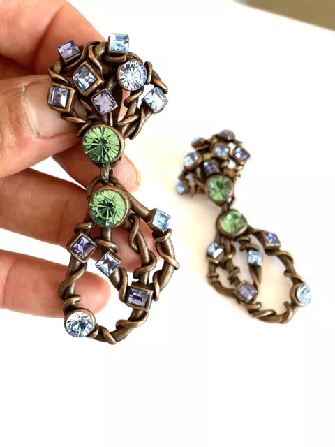 superbe  boucles d'oreilles taratata jewelry earrings Bijoux  vintage