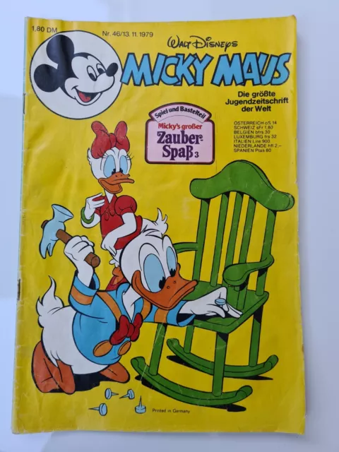 Micky Maus Hefte Walt Disney Sammler alte Ausgaben Nr. 46/13.11. 1979