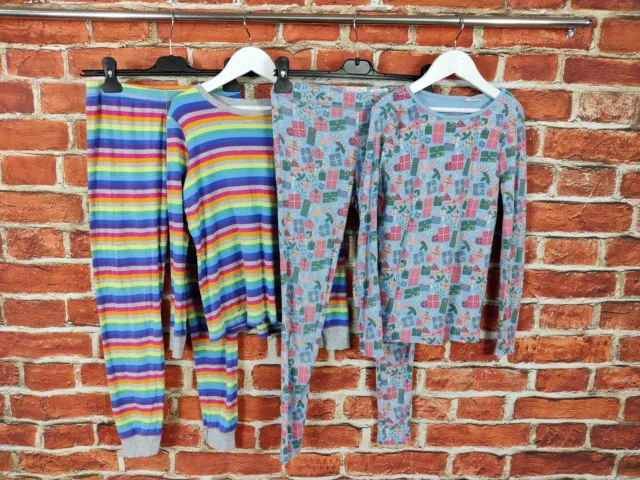 Girls Bundle Age 10-11 Years Fatface Next Pyjamas Nightwear Stripe Xmas 146Cm