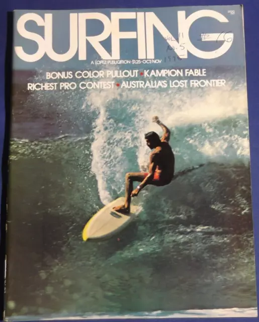 Surfing Magazine-Oct/Nov 1975-Paul Neilsen-The Gold Coast-Surfabout'-Vintage