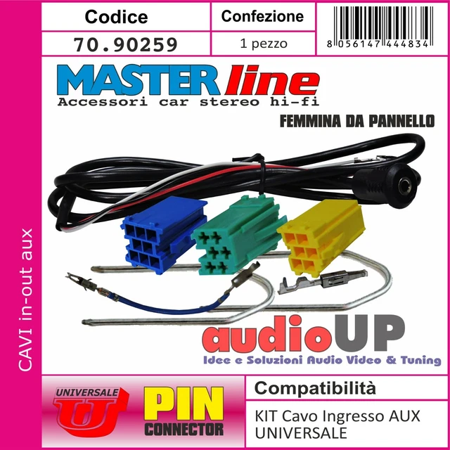 Cavo Funzione Aux-In Per Autoradio Delphi Bosch Auto Fiat 500 Grande | Tutto Accessori Auto - Foto 10