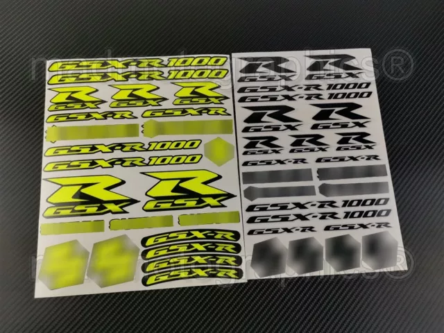 GSX-R1000 Motorrad Aufkleber stickers fur Suzuki gsxr 1000 Laminiert Neon Gelb