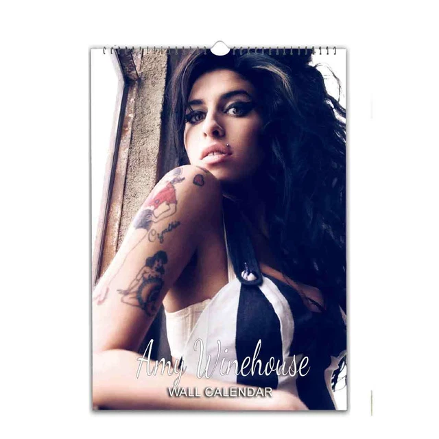 AMY WINEHOUSE FULL Photo 2024/25 Calendar with your message printed on