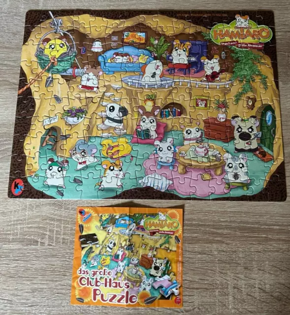 Ü Ei Maxi Ei Das große Clubhaus Puzzle HAMTARO 150 Teile, alt, sammeln, 2003 BPZ