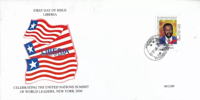 FDC Cover #065 USA UN World Leaders MNH Burkina Faso President Blaise Compaore