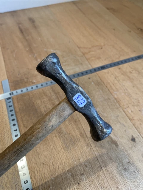 ANCIEN OUTIL ANCIEN marteau de soudeur manche bois Old tool EUR 14,00 - FR