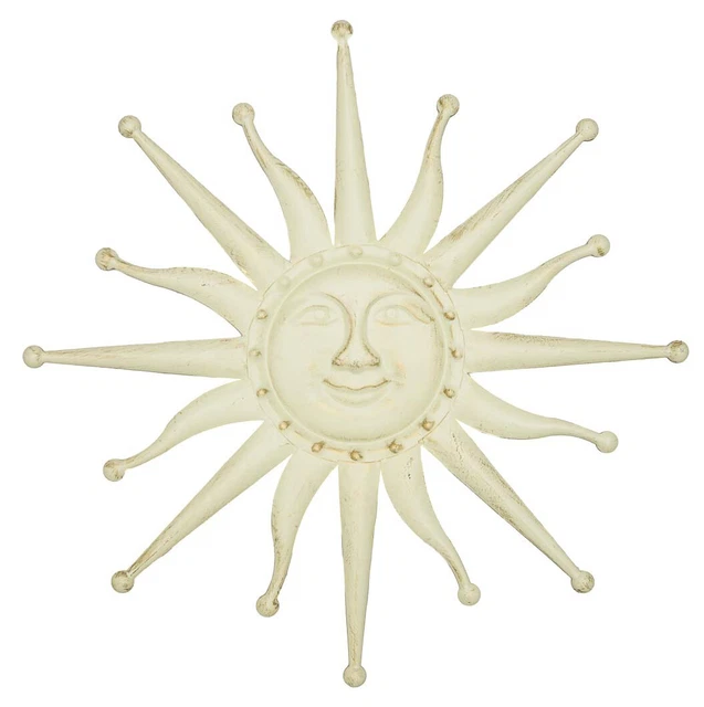 Decoración de la pared de 60 cm de sol del metal Jardín Terraza antiguo estilo