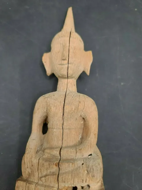 Antique Burmese Wood Carved Statue Shan 8