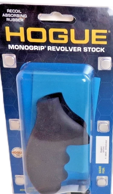 Hogue Rubber Monogrip For Ruger SP101 - Black, Model #81000, Handgun Grips