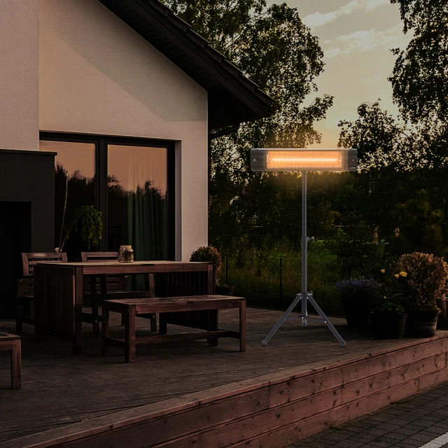 AREBOS Infrarotstrahler Heizstrahler Terrassenstrahler Wärmestrahler 2500W FB 11
