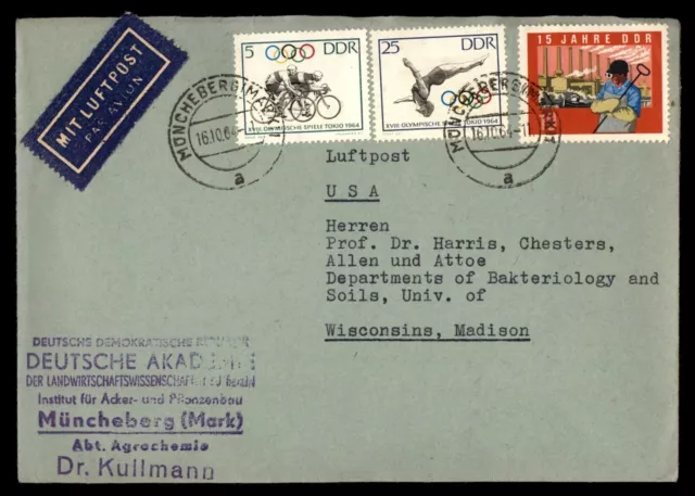 Mayfairstamps Germany 1964 Deutsche Akademie Muncheberg Olympics Combo Cover aaj