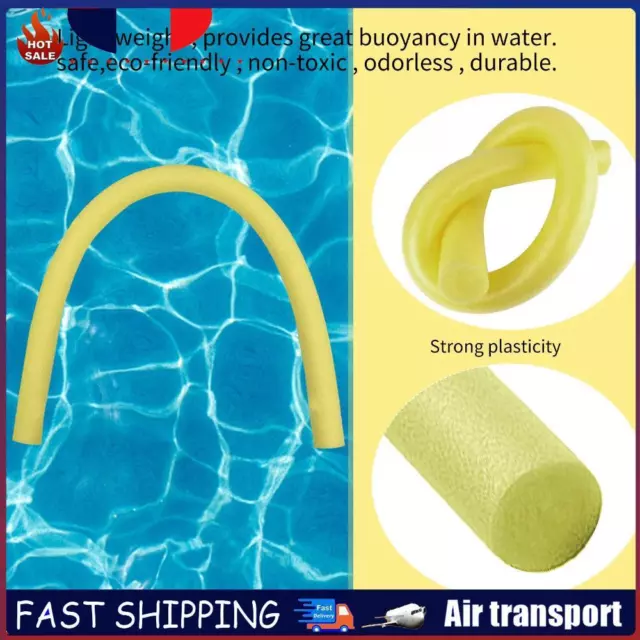 Solid Swimming Aid Foam Noodles Low Density & Strong Buoyancy (Yellow B) FR