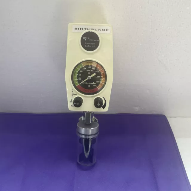 Ohmeda Intermittent Suction Unit Vacuum Regulator w/ Connector
