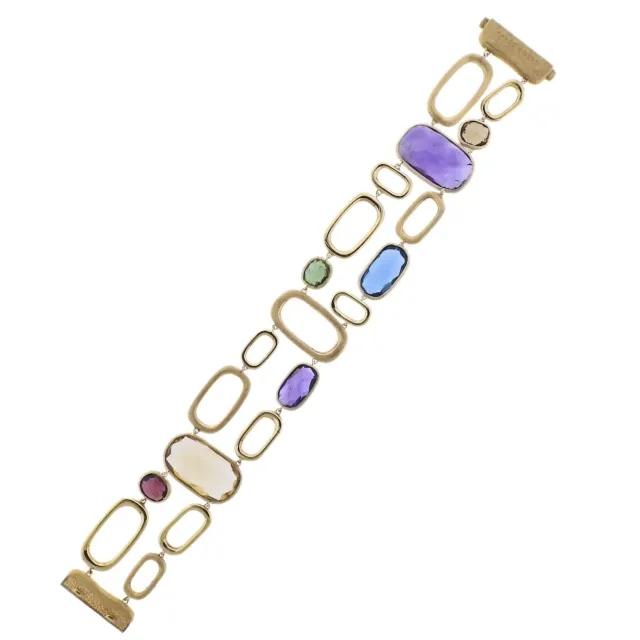 Marco Bicego Murano 18K Gold Mix Gemstone Two Strand Bracelet $8238