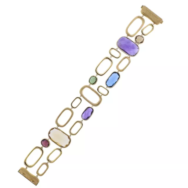 Marco Bicego Murano 18K Gold Mix Gemstone Two Strand Bracelet $8238 Marco Bicego Murano 18K Gold Mix Gemstone Two Strand Bracelet $8238