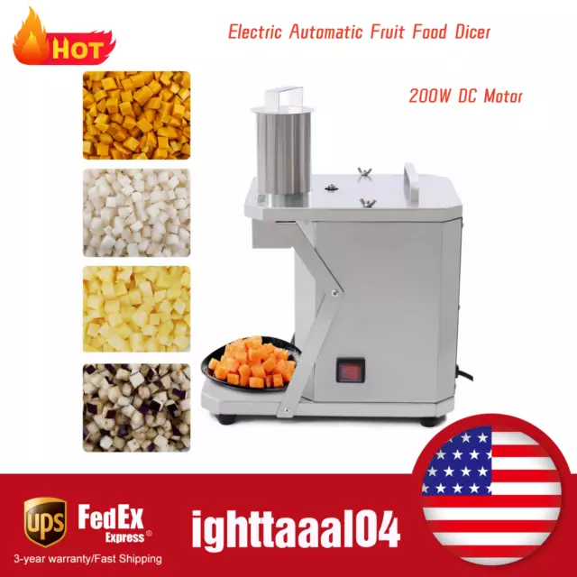 Vegetable Chopper Cutter Commercial Vegetable Dicer 3 Grid Blades Top Heavy Duty