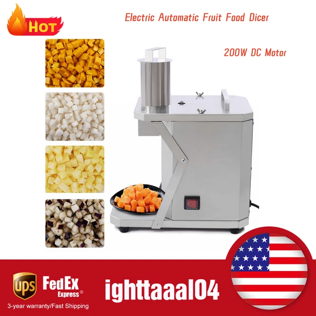 Vegetable Chopper Cutter Commercial Vegetable Dicer 3 Grid Blades Top Heavy Duty