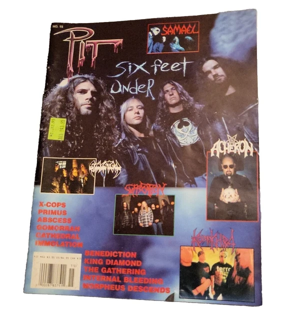 Pit Magazine # 15 Vintage Six Feet Under Sinister Suffocation King Diamond