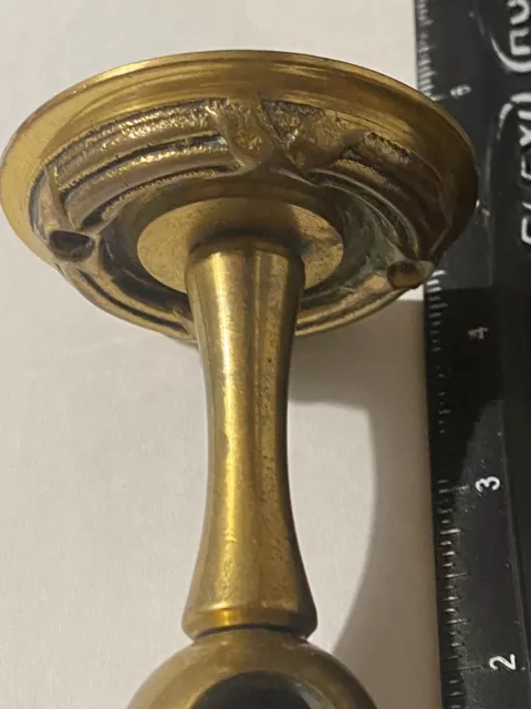 Vintage Beautiful Ornate Heavy Brass Mount Towel Bar Or Curtain Rod - Hardware 5
