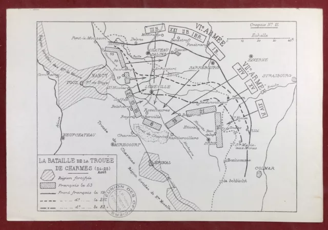 1914 Battle of La Trouée de Charmes Meurthe-et-Moselle Borville Saint Dié Toul